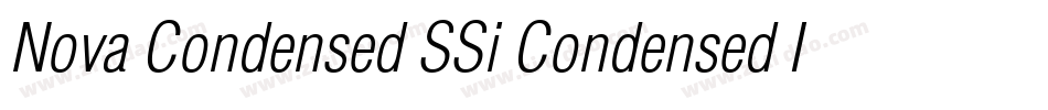 Nova Condensed SSi Condensed Italic字体转换